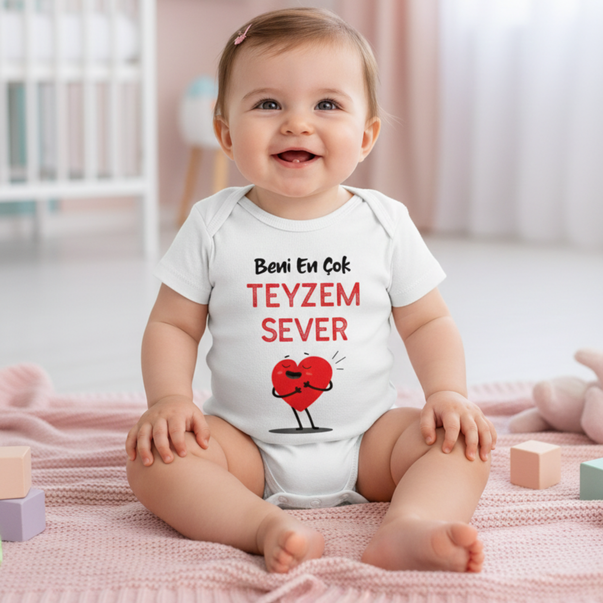 Teyzem Sever Baskılı Zıbın