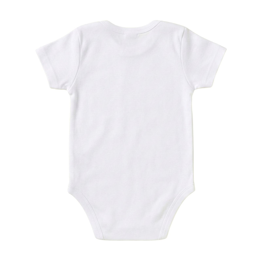 Miniyim Ama Giderlerim Büyük Baskılı Bebek Zıbını, Beyaz, Kısa Kollu Body