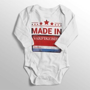 Unisex Bebek Beyaz Baskılı Zıbın13 - Görsel 1