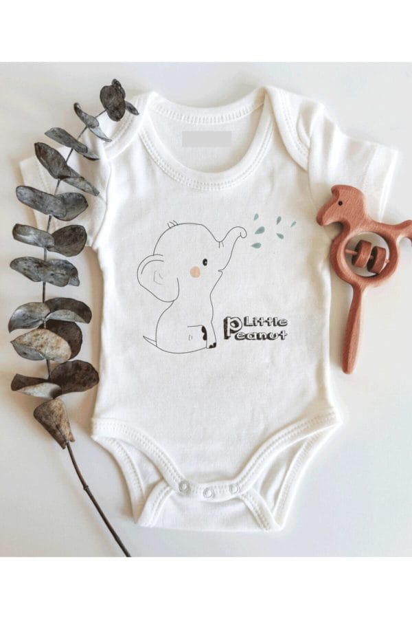 Little Peanut Kısa Kol Organik Bebek Body