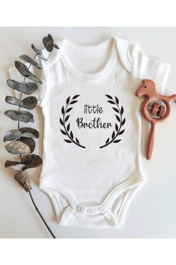 Little Brother Kısa Kol Organik Bebek Body