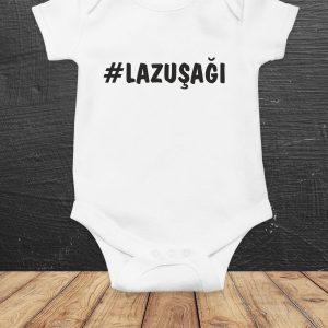 Unisex Bebek Beyaz Lazuşağı Baskılı Body Zıbın - Görsel 1