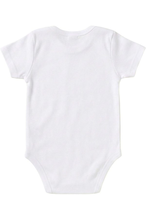 Yazılı Bebek Zıbını, Beyaz, Halasının Balı ve Minik Kuşu Temalı, Kısa Kollu, 3’lü Set