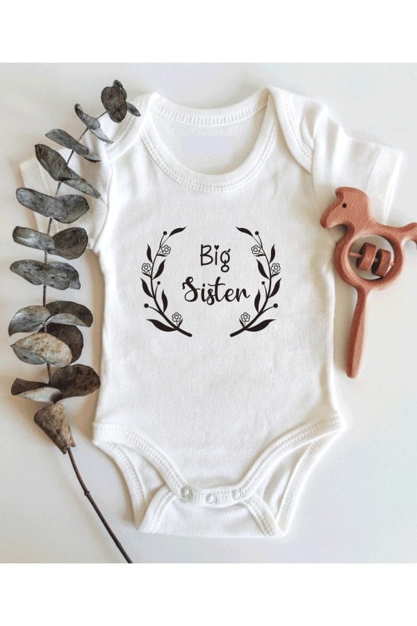 Big Sister Kısa Kol Organik Bebek Body