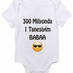 Unisex Bebek Beyaz Fb Tasarımlı Doğum Günü Baskılı Body Zıbın